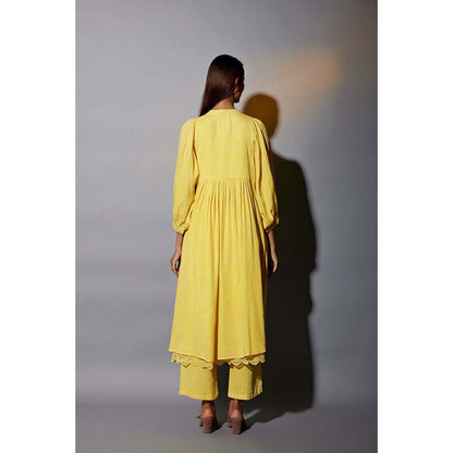 JAYATI GOENKA Haldi Festive Yellow 2 Co-Ord (Set of 4)