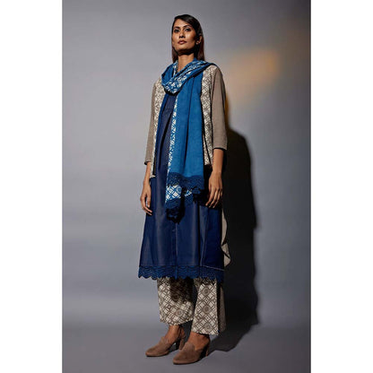 JAYATI GOENKA Smart Festive Denim Dress Co-Ord (Set of 6)