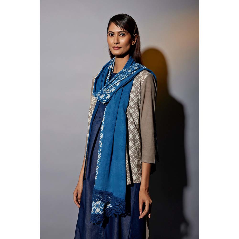 JAYATI GOENKA Smart Festive Denim Dress Co-Ord (Set of 6)