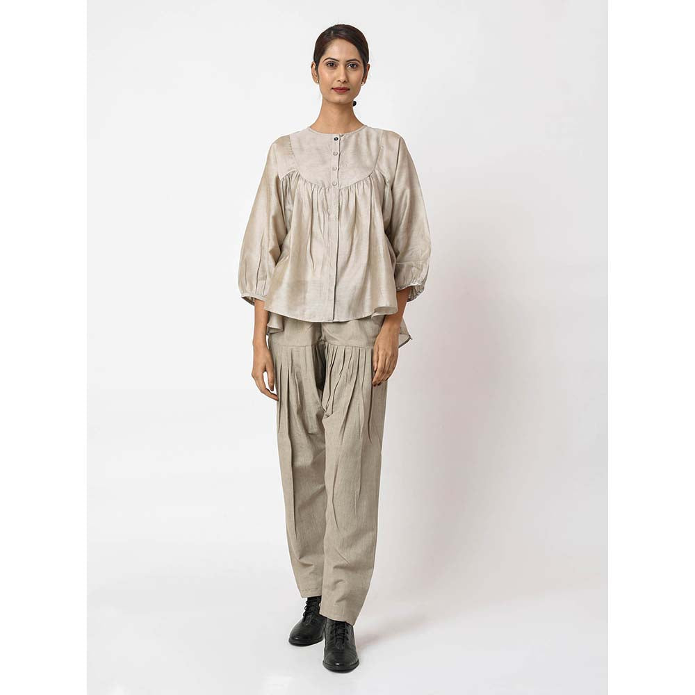 JAYATI GOENKA Solid Cream Top