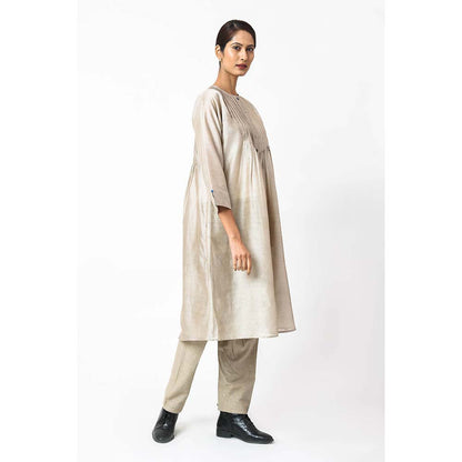 JAYATI GOENKA Solid Latte Co-Ord (Set of 2)