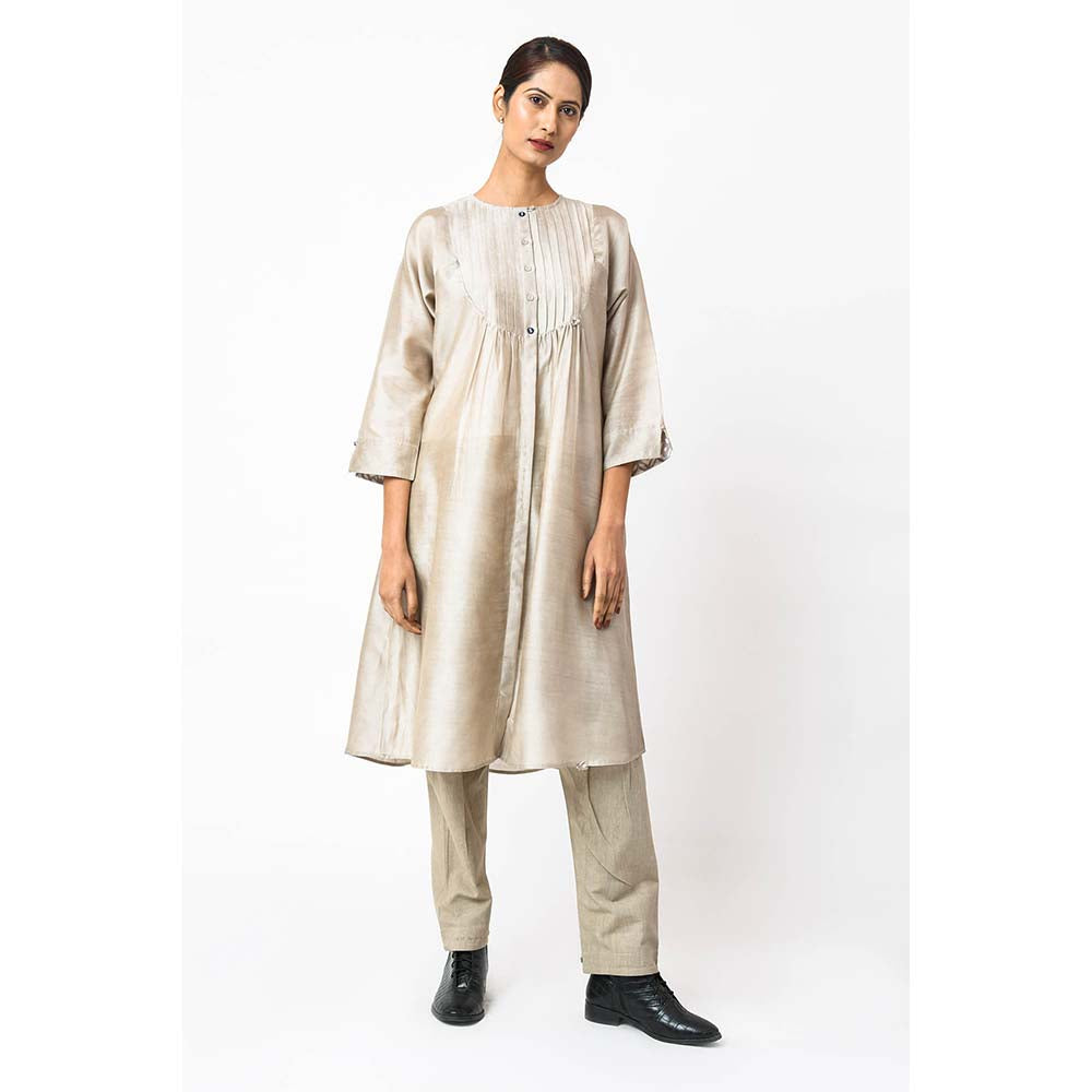 JAYATI GOENKA Solid Latte Co-Ord (Set of 2)
