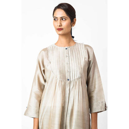 JAYATI GOENKA Solid Latte Co-Ord (Set of 2)