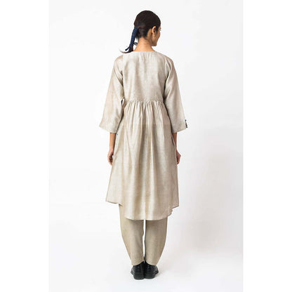 JAYATI GOENKA Solid Latte Co-Ord (Set of 2)