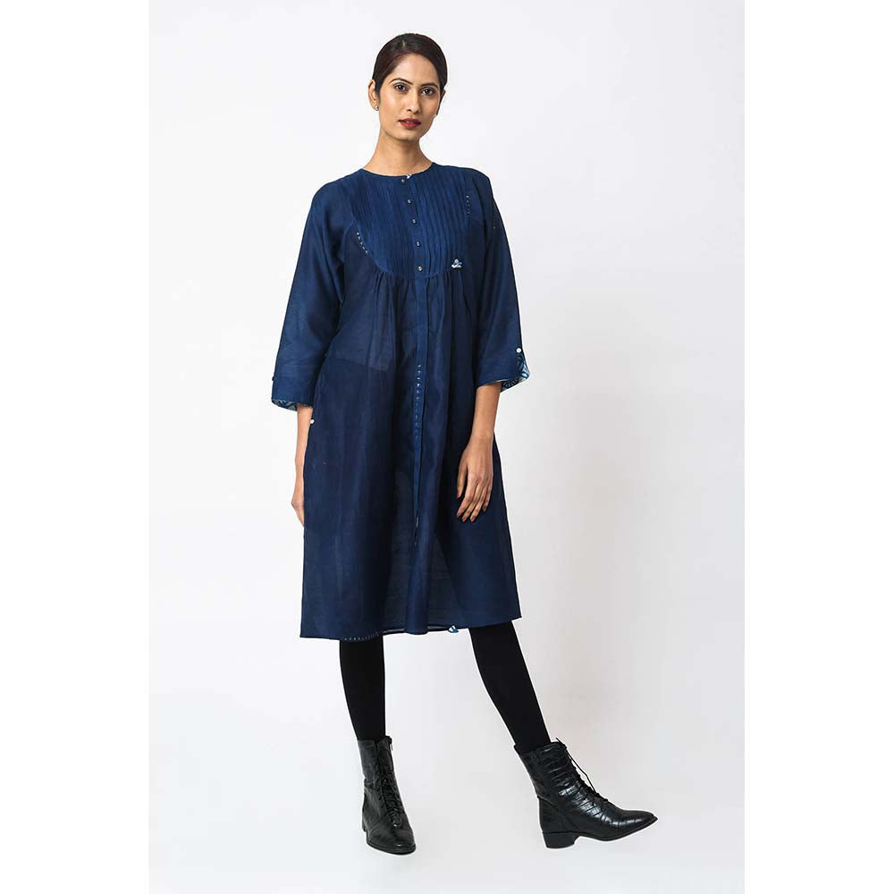 JAYATI GOENKA Solid Royal Indigo Top