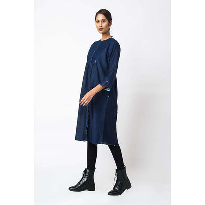 JAYATI GOENKA Solid Royal Indigo Top