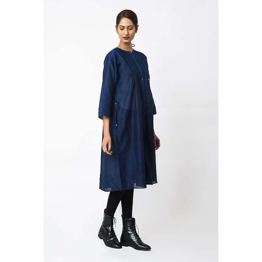JAYATI GOENKA Solid Royal Indigo Top