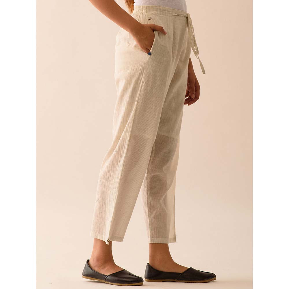 JAYATI GOENKA Beige Solid Pants