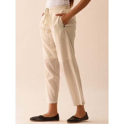 JAYATI GOENKA Beige Solid Pants
