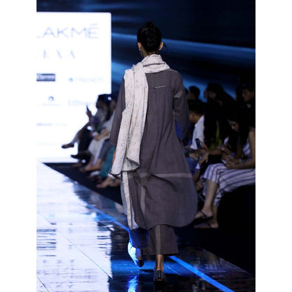 JAYATI GOENKA Taupe Geometric Kurta