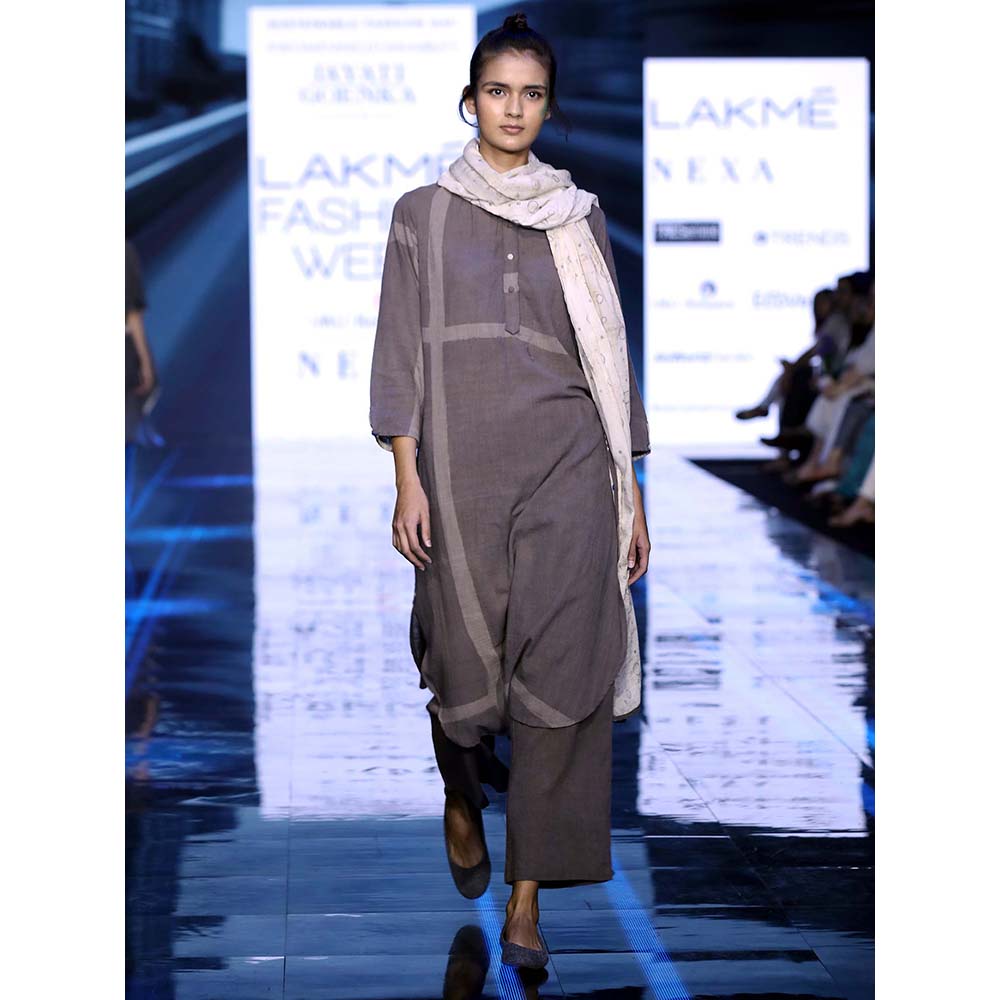 JAYATI GOENKA Taupe Solid Pants