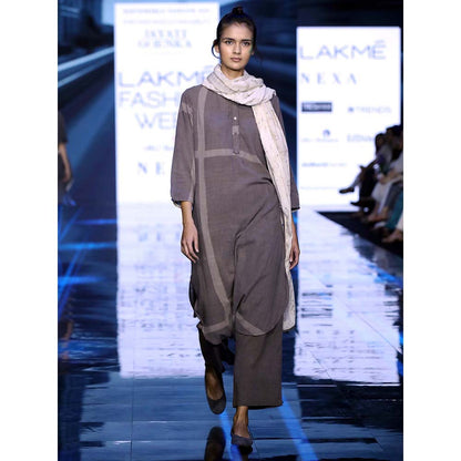 JAYATI GOENKA Taupe Solid Pants