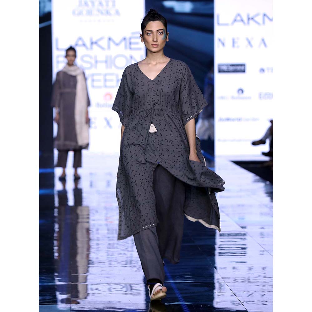 JAYATI GOENKA Grey Solid Pants