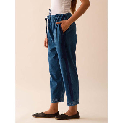 JAYATI GOENKA Blue Printed Pants