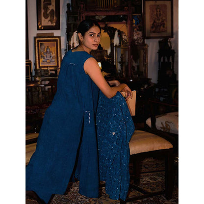JAYATI GOENKA Blue Solid Tunic