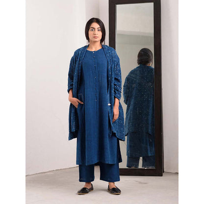 JAYATI GOENKA Blue Solid Pants
