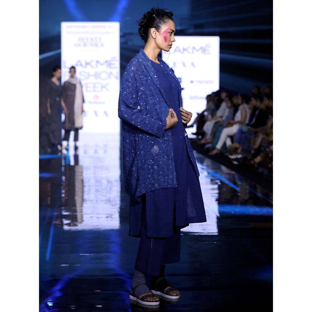 JAYATI GOENKA Blue Solid Pants