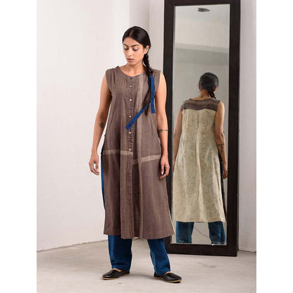 JAYATI GOENKA Taupe Geometric Kurta