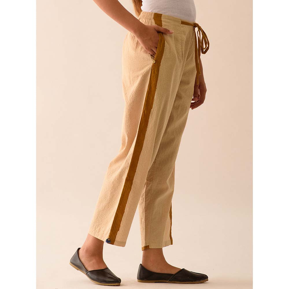JAYATI GOENKA Beige Solid Pants