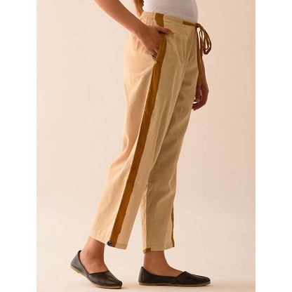 JAYATI GOENKA Beige Solid Pants