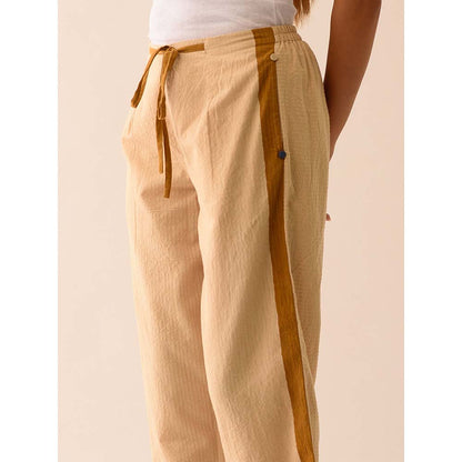 JAYATI GOENKA Beige Solid Pants
