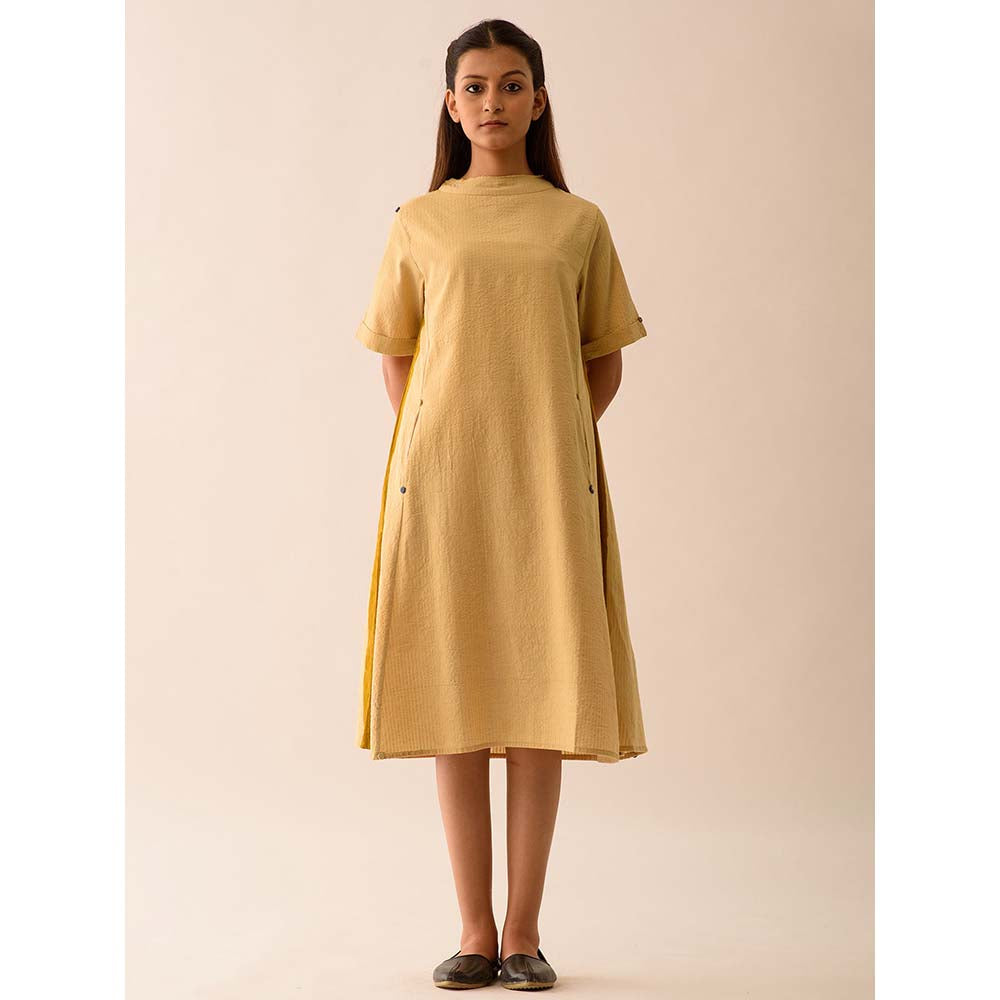 JAYATI GOENKA Beige Solid Midi Dress