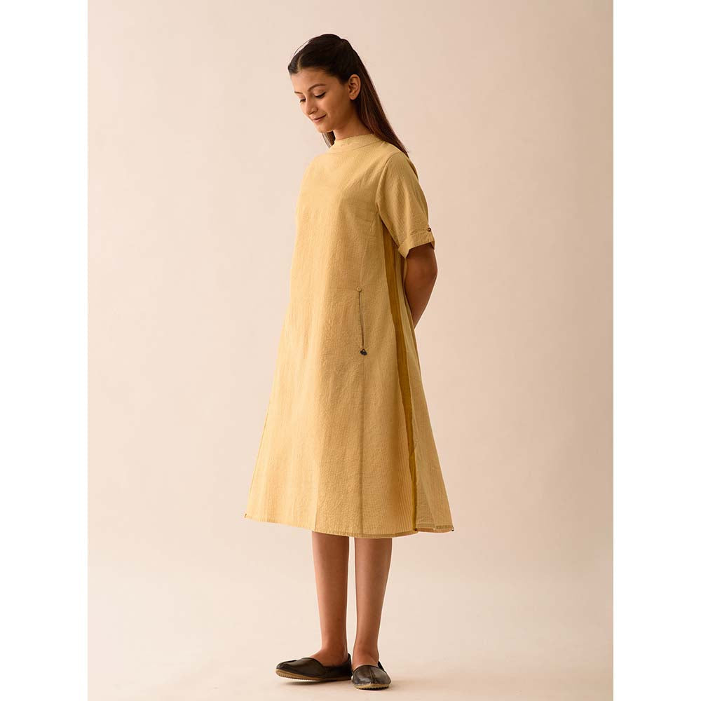 JAYATI GOENKA Beige Solid Midi Dress