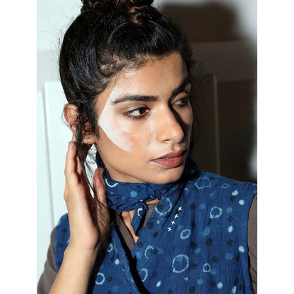 JAYATI GOENKA Blue Printed Midi Dress