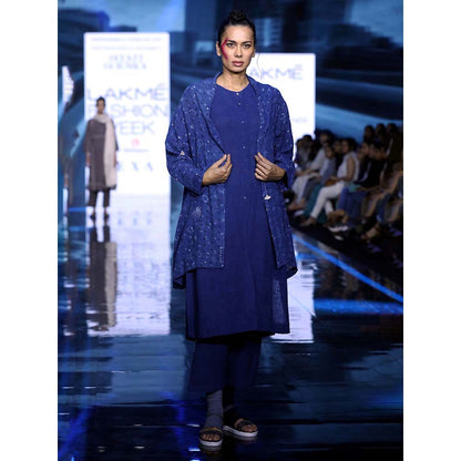 JAYATI GOENKA Blue Printed Shrug