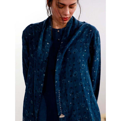 JAYATI GOENKA Blue Printed Shrug