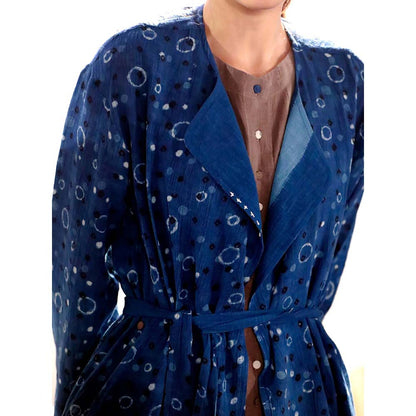 JAYATI GOENKA Blue Printed Overcoats and Blazer