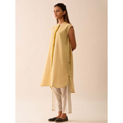JAYATI GOENKA Beige Solid Tunic