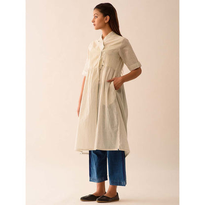 JAYATI GOENKA Beige Stripes Tunic