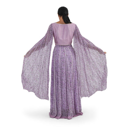 Journal By Pranay Lavender Lehenga With Choli (Set of 2)