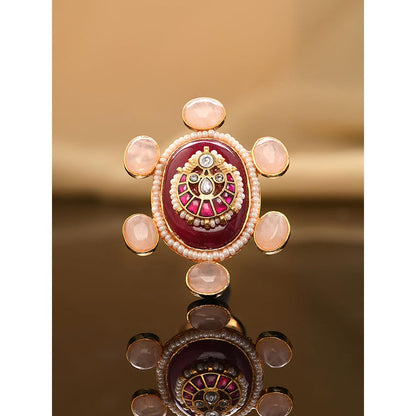 Joules By Radhika Sublime Agate Red Ring