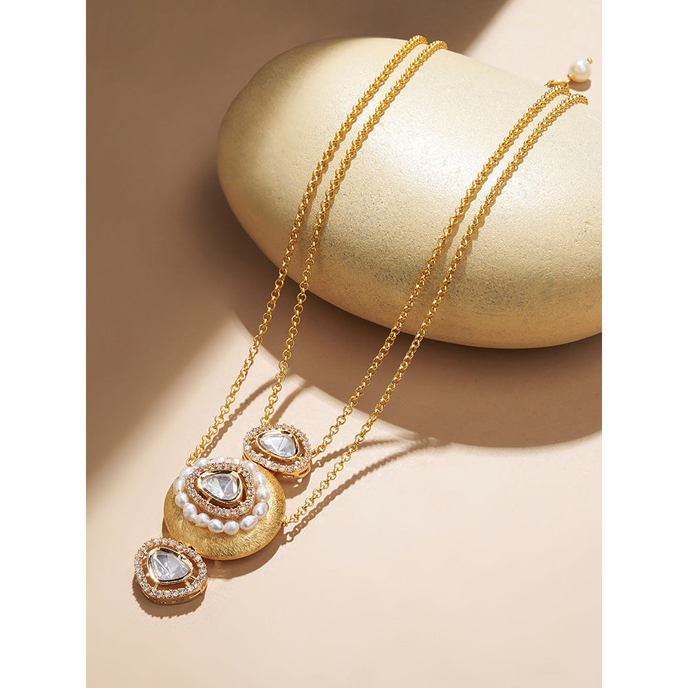 Joules By Radhika White Exquisite Pearl Necklace