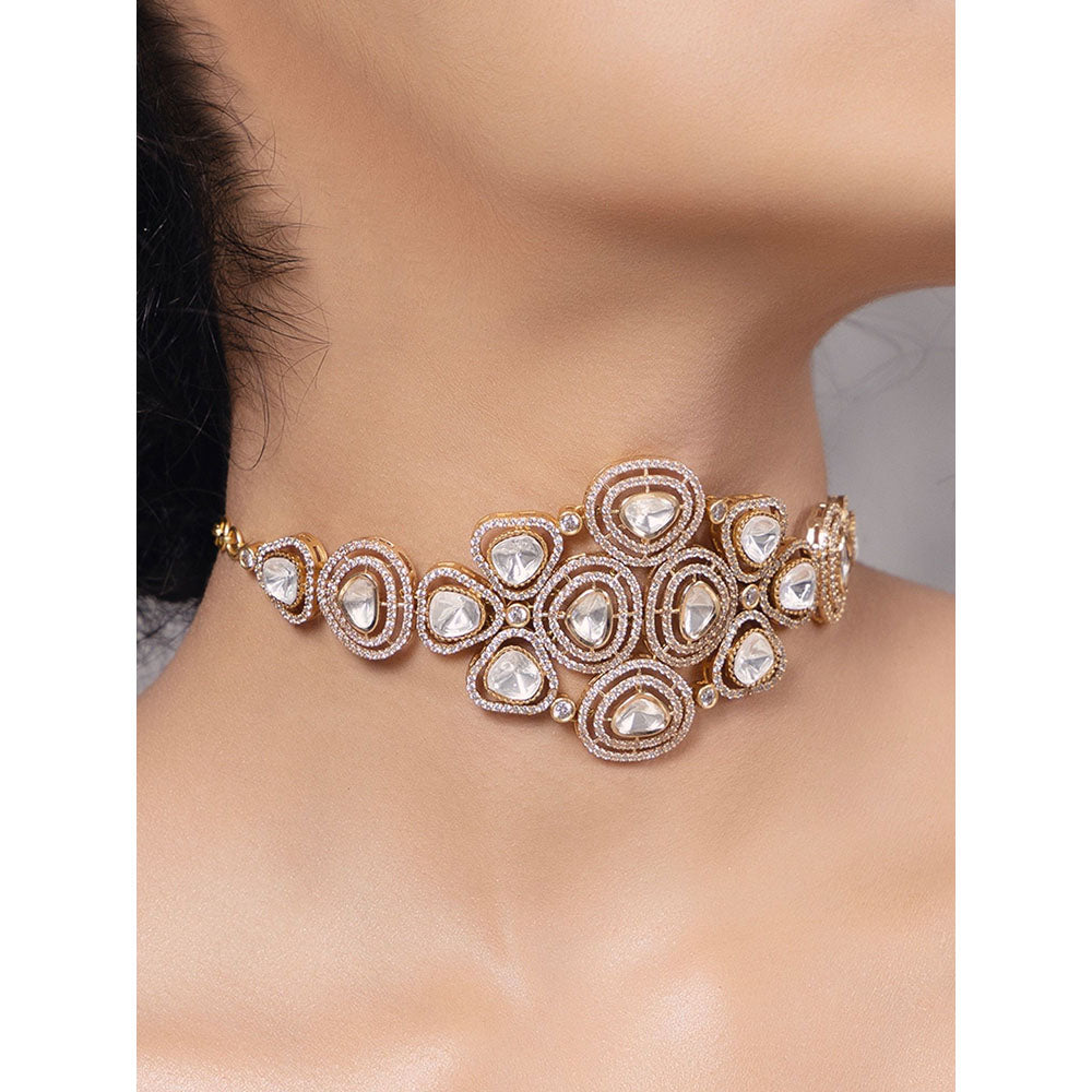 Joules By Radhika Polki-Pearl Timeless Choker Necklace