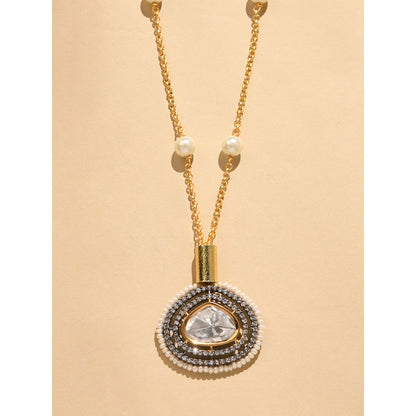 Joules By Radhika Grand White Stone Necklace