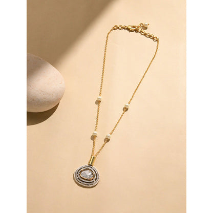 Joules By Radhika Grand White Stone Necklace