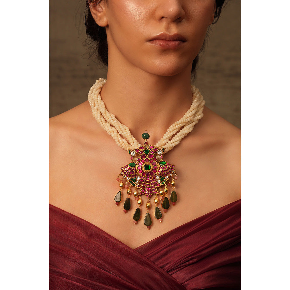 Joules By Radhika Multi-Color Regal Twist Layered Necklace