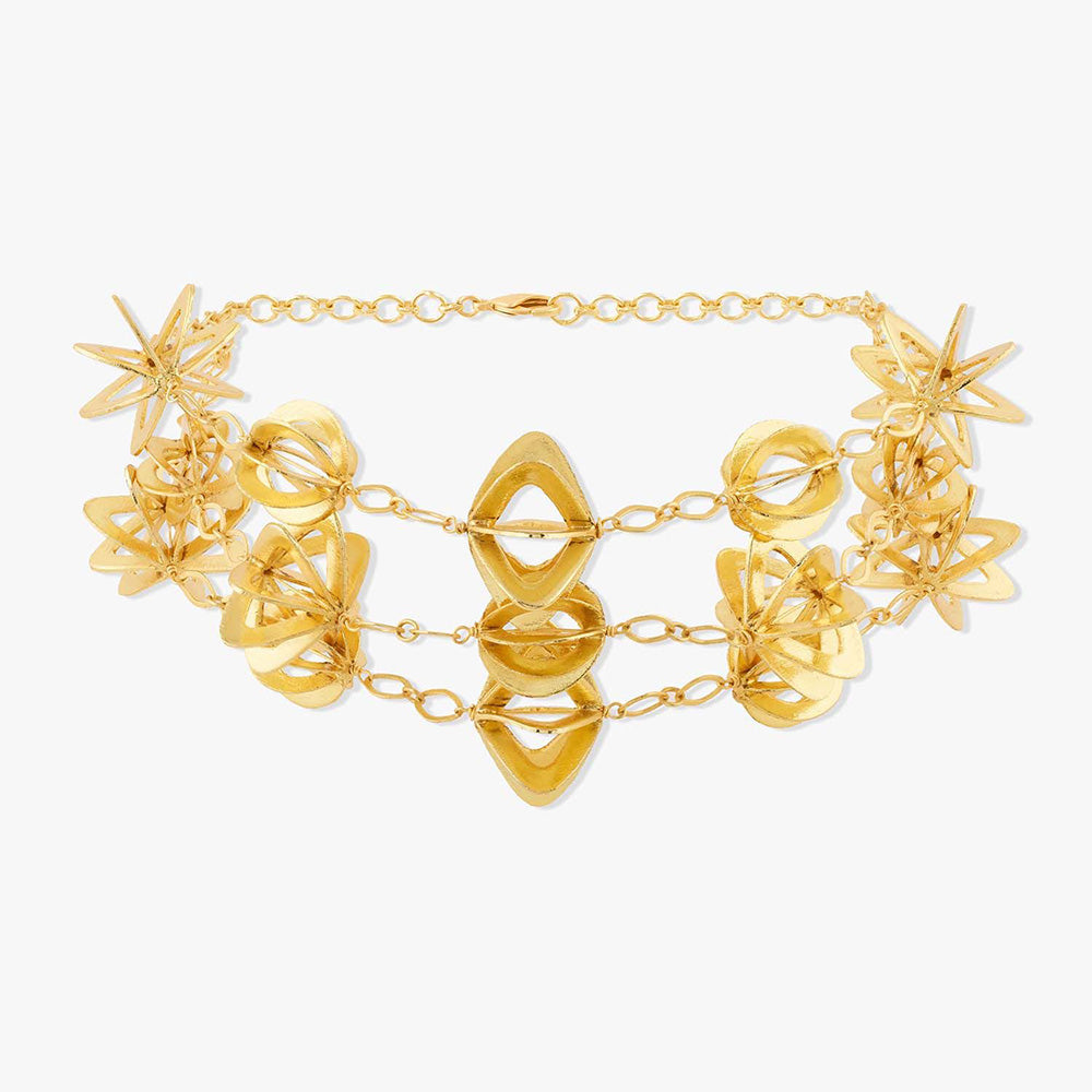 Joules By Radhika Zyra Gold Choker Necklace