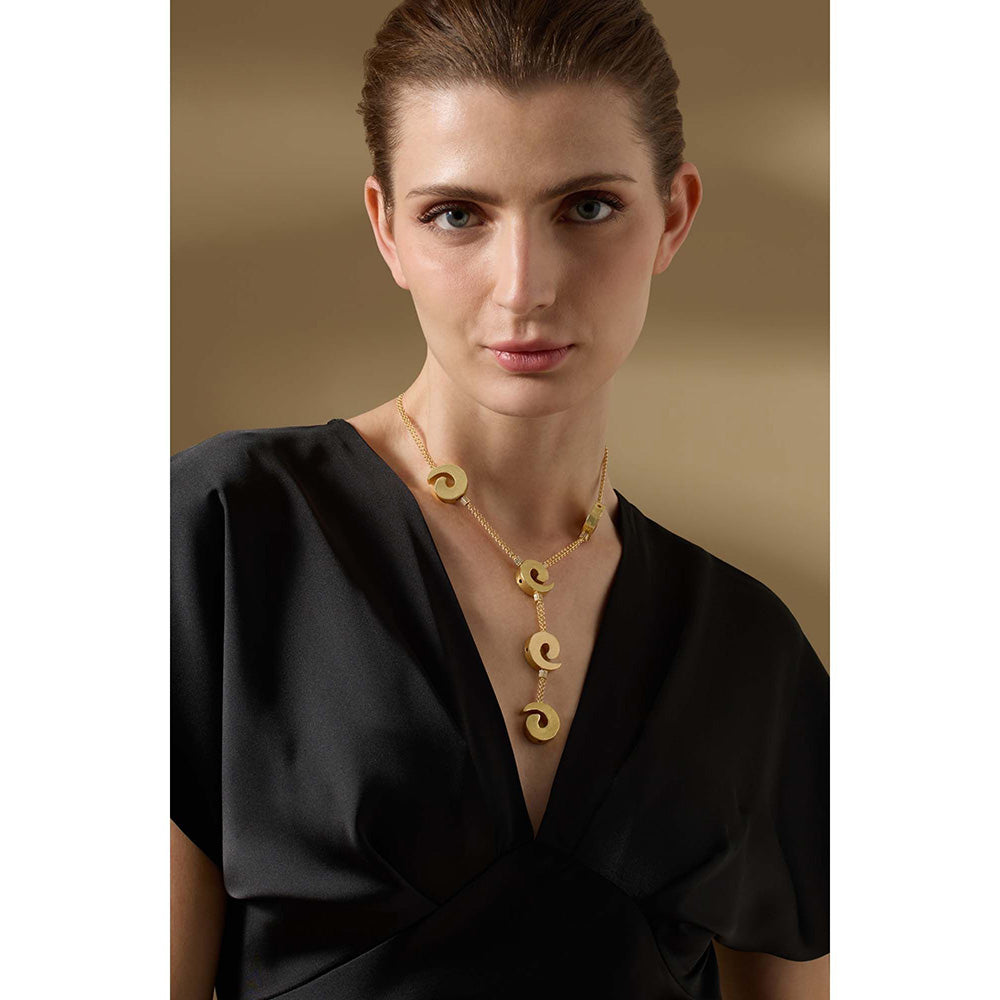 Joules By Radhika Solene Gold Plated Stone Studded Necklace