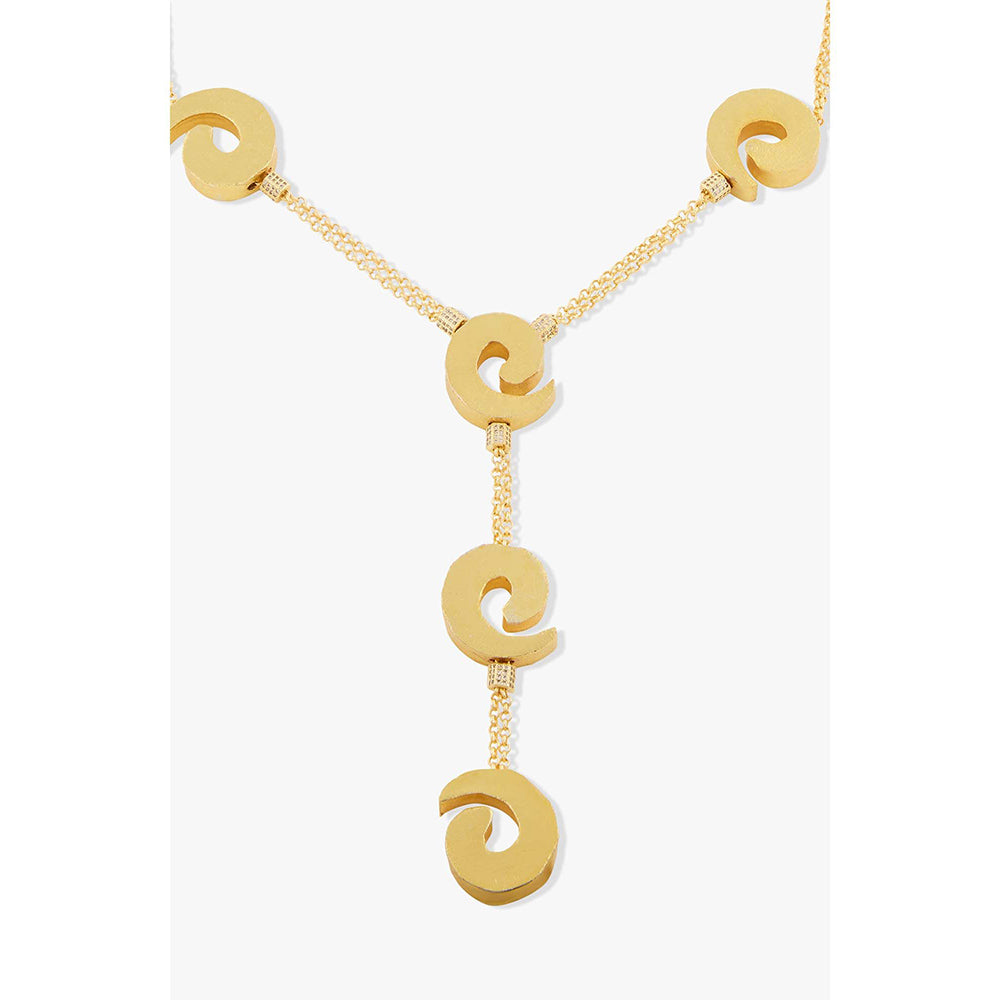 Joules By Radhika Solene Gold Plated Stone Studded Necklace