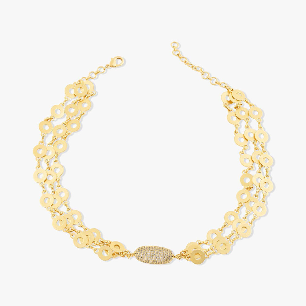 Joules By Radhika Anina Gold Plated Stone Studded Necklace