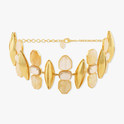 Joules By Radhika Elira Gold Plated Stone Studded Choker Necklace