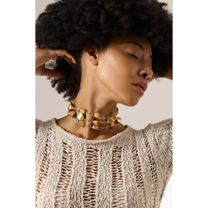 Joules By Radhika Caelia Gold Plated Choker Necklace