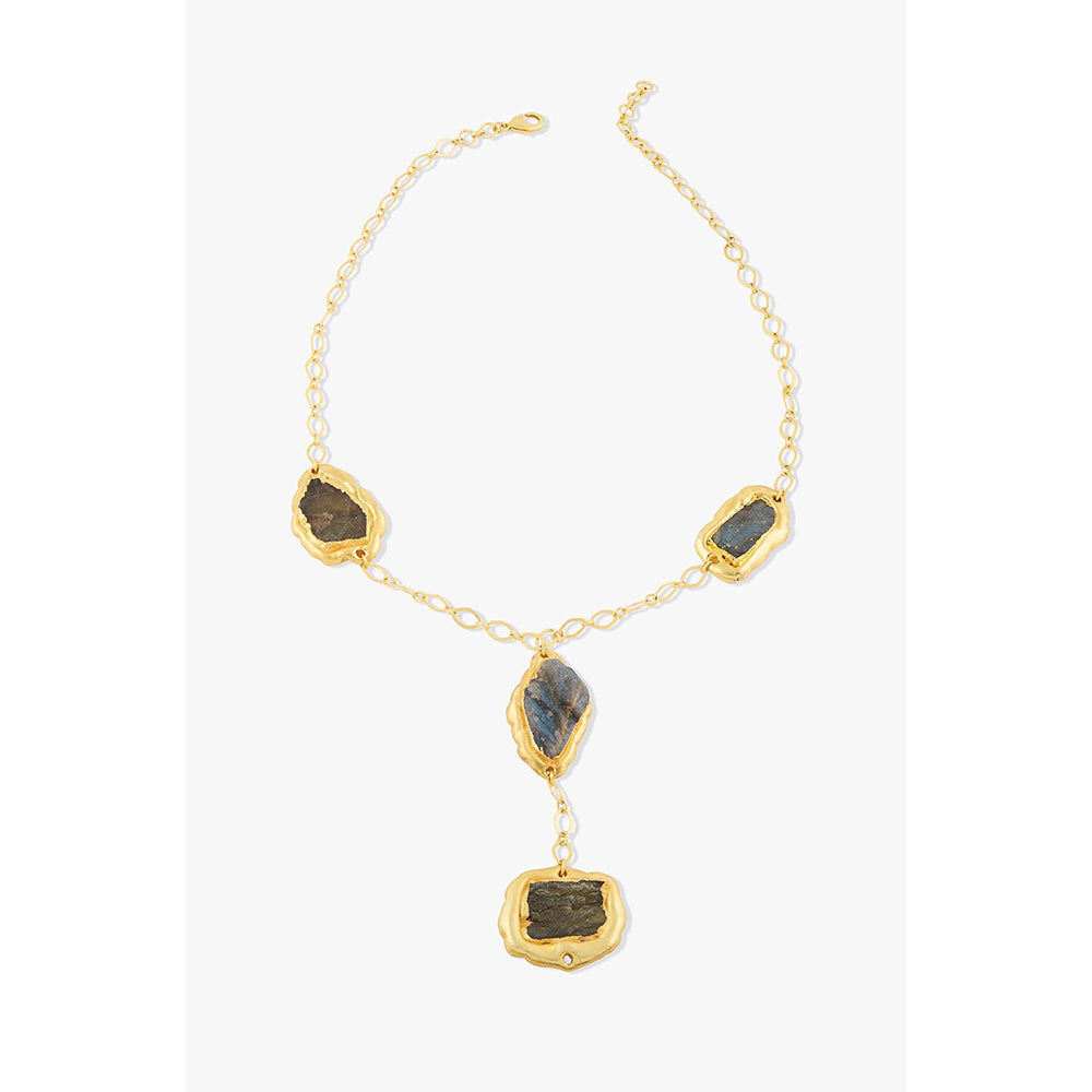 Joules By Radhika Amirel Gold Plated Multi-Color Stone Necklace