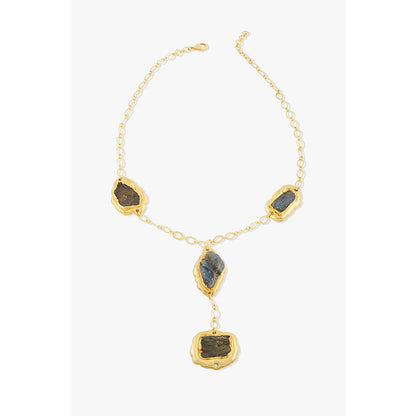 Joules By Radhika Amirel Gold Plated Multi-Color Stone Necklace