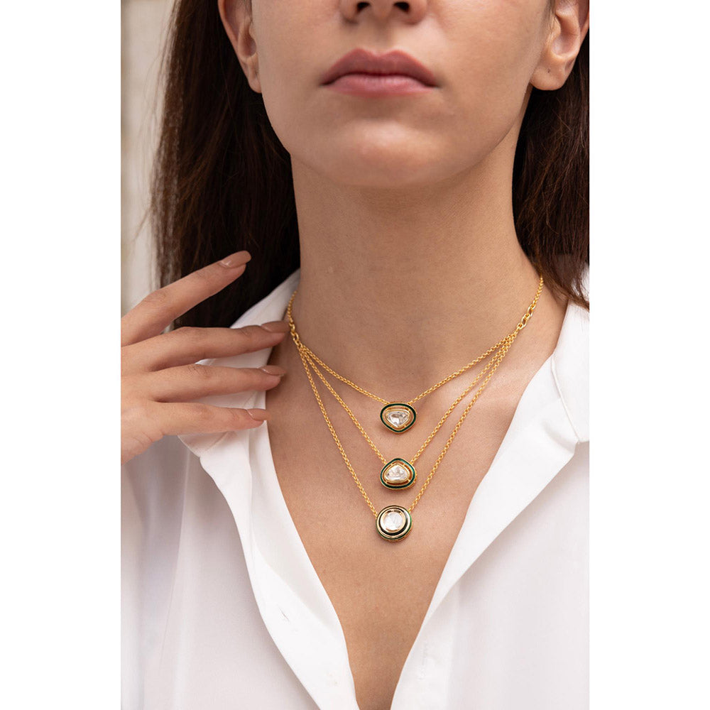 Joules By Radhika Tanira Layered Kundan Necklace