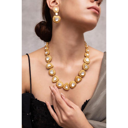 Joules By Radhika Reyna Kundan Necklace Set